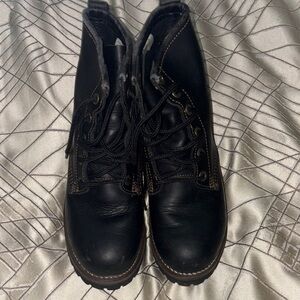 Skechers Black Combat Boots